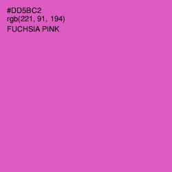 #DD5BC2 - Fuchsia Pink Color Image